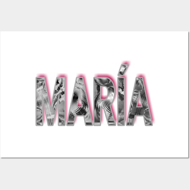 Name MARÍA Wall Art by Begoll Art